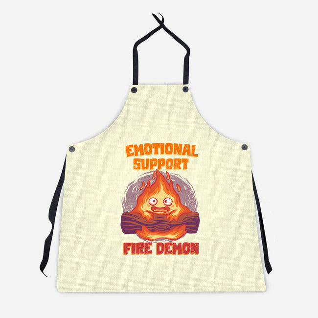 Emotional Support Fire Demon-Unisex-Kitchen-Apron-rmatix