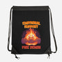 Emotional Support Fire Demon-None-Drawstring-Bag-rmatix