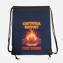 Emotional Support Fire Demon-None-Drawstring-Bag-rmatix