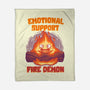 Emotional Support Fire Demon-None-Fleece-Blanket-rmatix