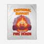 Emotional Support Fire Demon-None-Fleece-Blanket-rmatix