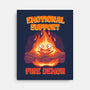Emotional Support Fire Demon-None-Stretched-Canvas-rmatix
