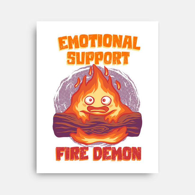 Emotional Support Fire Demon-None-Stretched-Canvas-rmatix
