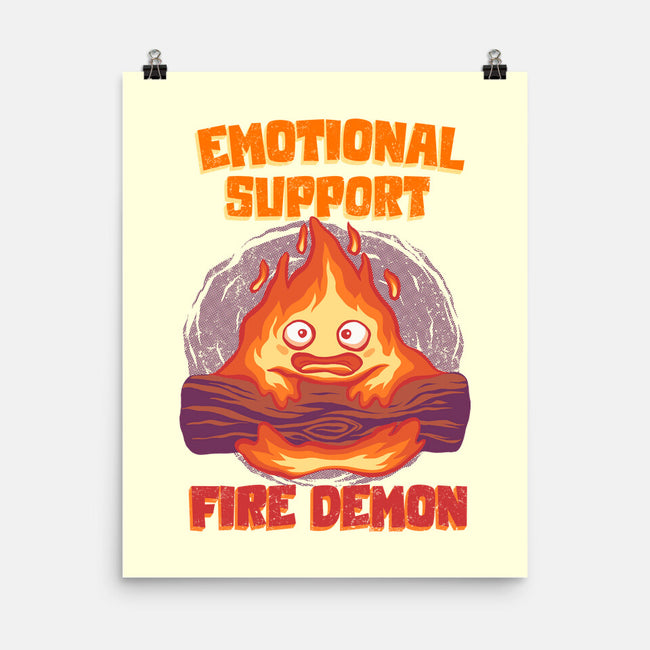 Emotional Support Fire Demon-None-Matte-Poster-rmatix