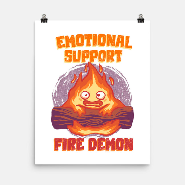 Emotional Support Fire Demon-None-Matte-Poster-rmatix