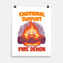 Emotional Support Fire Demon-None-Matte-Poster-rmatix