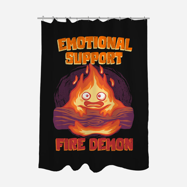 Emotional Support Fire Demon-None-Polyester-Shower Curtain-rmatix