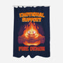 Emotional Support Fire Demon-None-Polyester-Shower Curtain-rmatix