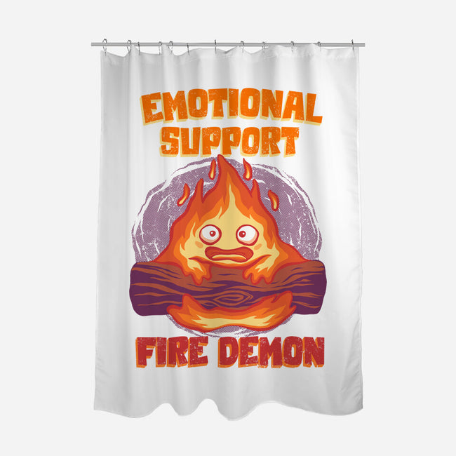Emotional Support Fire Demon-None-Polyester-Shower Curtain-rmatix