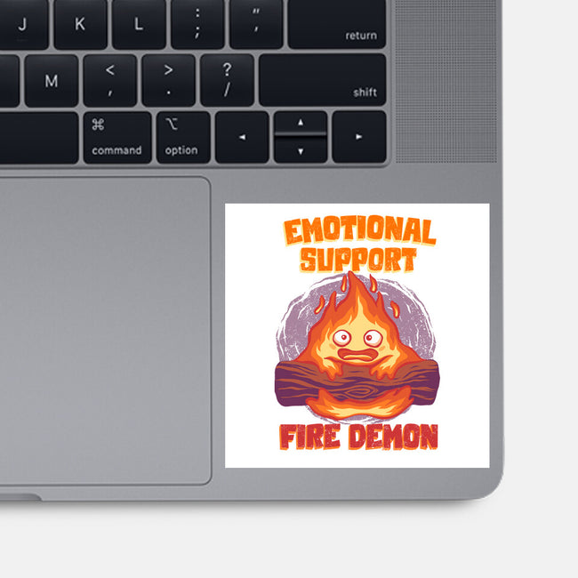 Emotional Support Fire Demon-None-Glossy-Sticker-rmatix
