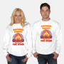 Emotional Support Fire Demon-Unisex-Crew Neck-Sweatshirt-rmatix