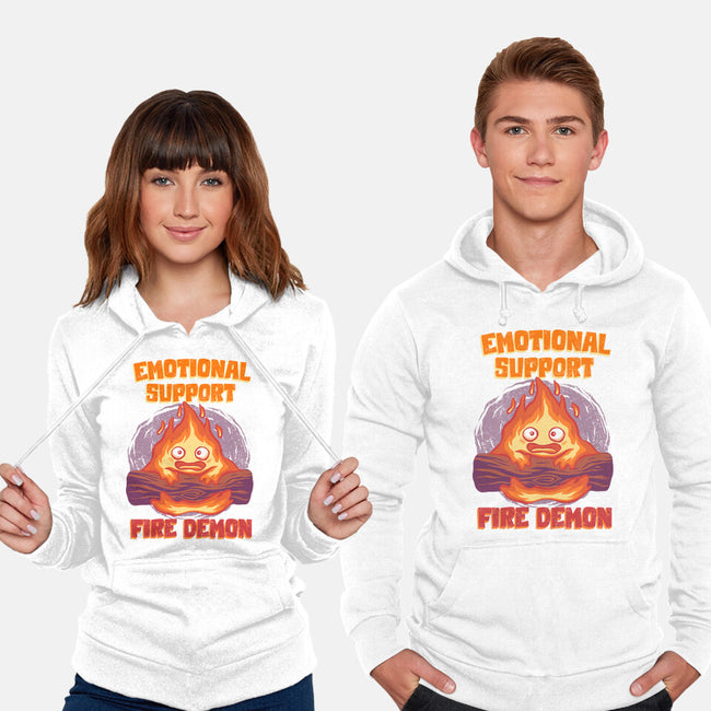 Emotional Support Fire Demon-Unisex-Pullover-Sweatshirt-rmatix