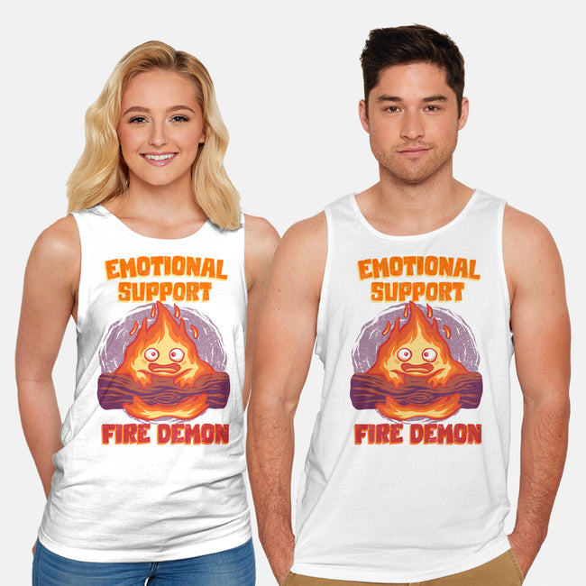 Emotional Support Fire Demon-Unisex-Basic-Tank-rmatix
