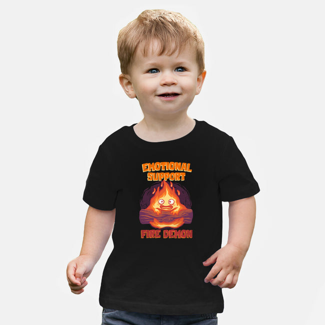 Emotional Support Fire Demon-Baby-Basic-Tee-rmatix