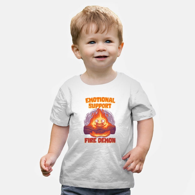 Emotional Support Fire Demon-Baby-Basic-Tee-rmatix