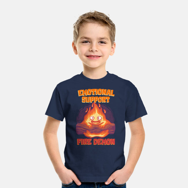 Emotional Support Fire Demon-Youth-Basic-Tee-rmatix