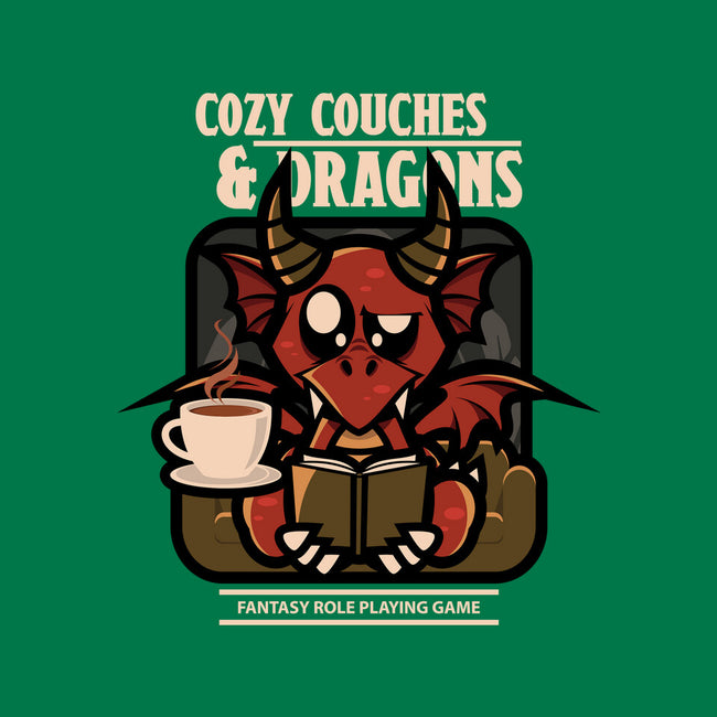 Cozy Couches And Dragons-Womens-Fitted-Tee-jrberger