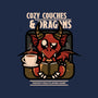 Cozy Couches And Dragons-Womens-V-Neck-Tee-jrberger