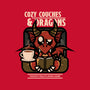 Cozy Couches And Dragons-Womens-Fitted-Tee-jrberger