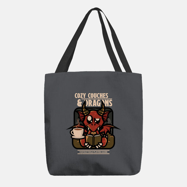 Cozy Couches And Dragons-None-Basic Tote-Bag-jrberger
