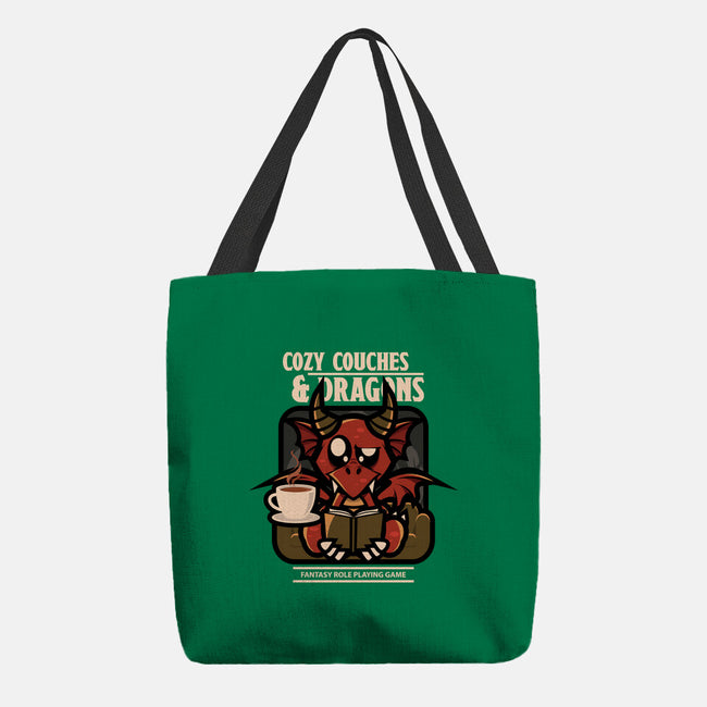 Cozy Couches And Dragons-None-Basic Tote-Bag-jrberger