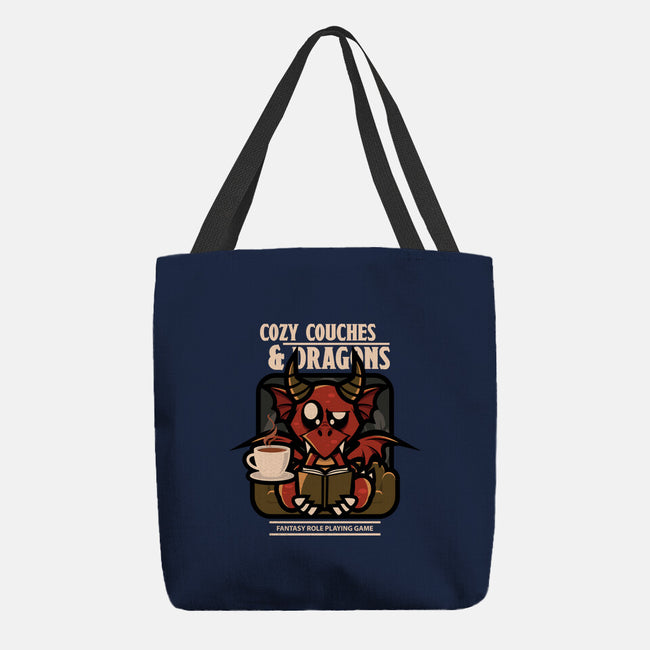 Cozy Couches And Dragons-None-Basic Tote-Bag-jrberger