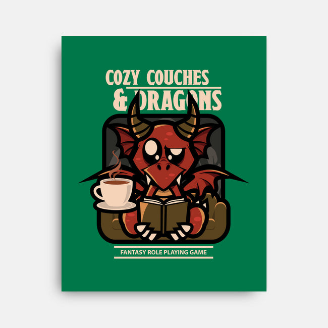 Cozy Couches And Dragons-None-Stretched-Canvas-jrberger