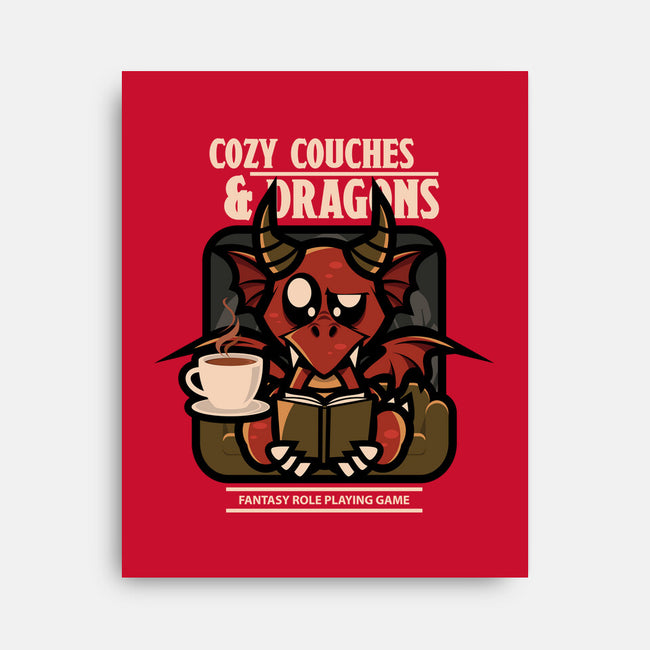 Cozy Couches And Dragons-None-Stretched-Canvas-jrberger