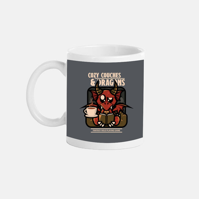 Cozy Couches And Dragons-None-Mug-Drinkware-jrberger