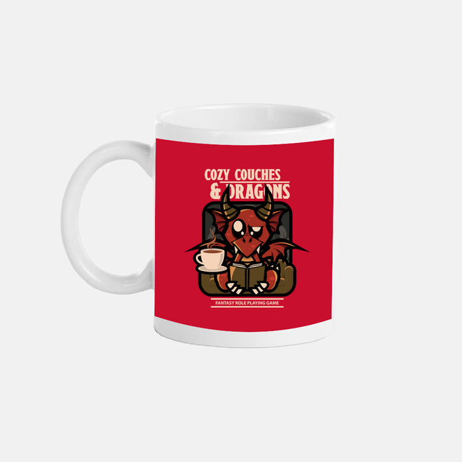 Cozy Couches And Dragons-None-Mug-Drinkware-jrberger