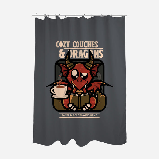 Cozy Couches And Dragons-None-Polyester-Shower Curtain-jrberger