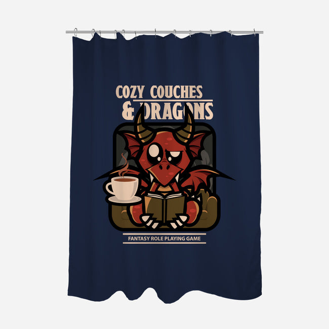Cozy Couches And Dragons-None-Polyester-Shower Curtain-jrberger