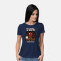 Cozy Couches And Dragons-Womens-Basic-Tee-jrberger