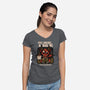 Cozy Couches And Dragons-Womens-V-Neck-Tee-jrberger