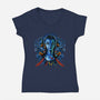 Pure Spirit-Womens-V-Neck-Tee-daobiwan