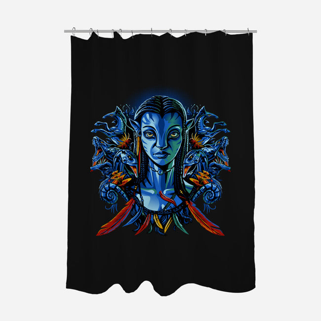 Pure Spirit-None-Polyester-Shower Curtain-daobiwan