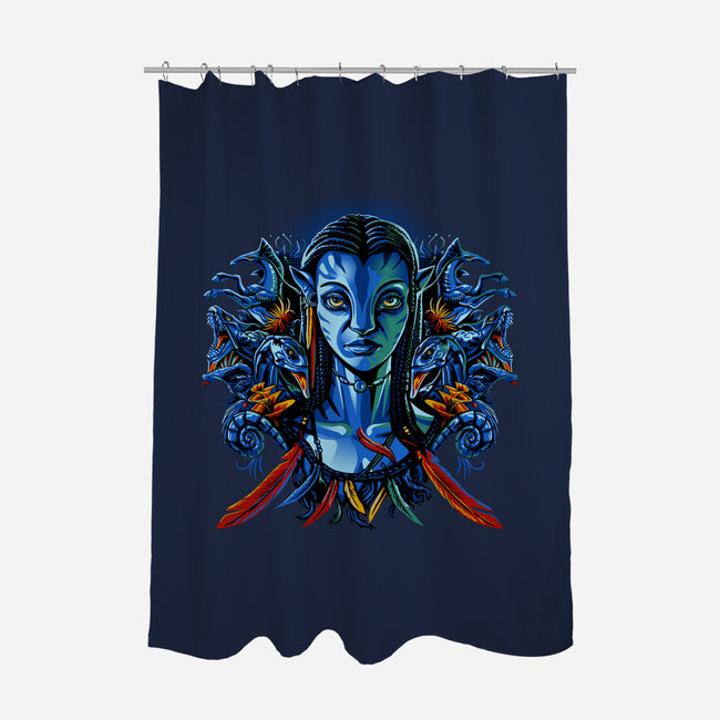 Pure Spirit-None-Polyester-Shower Curtain-daobiwan
