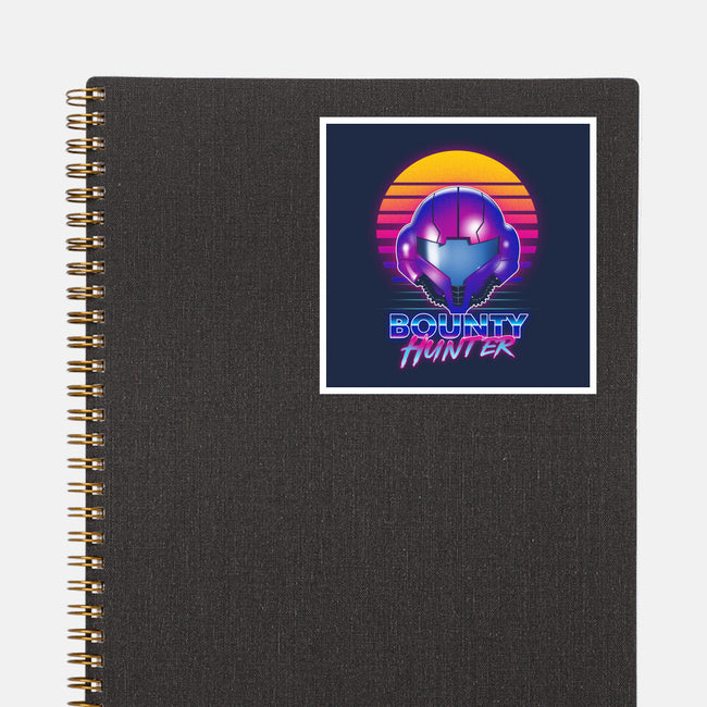 Retro Space Hunter-None-Glossy-Sticker-ddjvigo