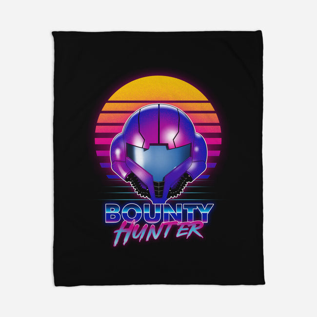 Retro Space Hunter-None-Fleece-Blanket-ddjvigo