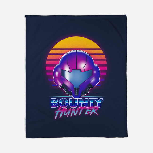 Retro Space Hunter-None-Fleece-Blanket-ddjvigo
