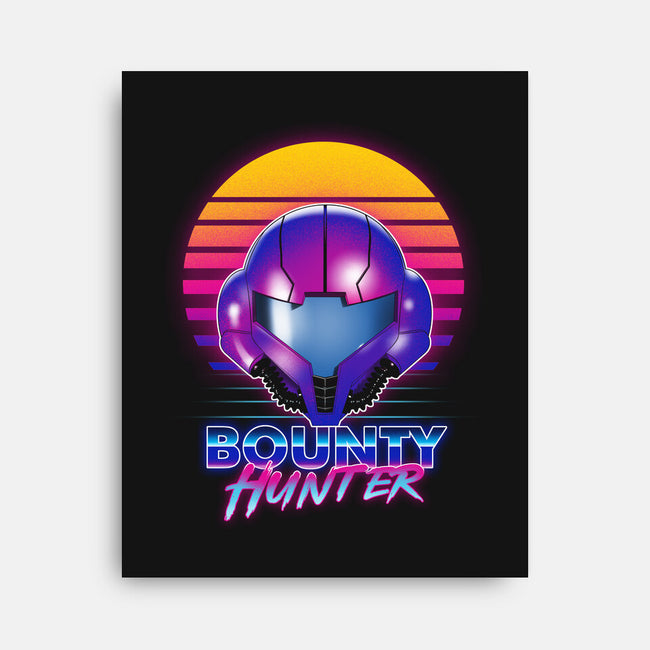 Retro Space Hunter-None-Stretched-Canvas-ddjvigo