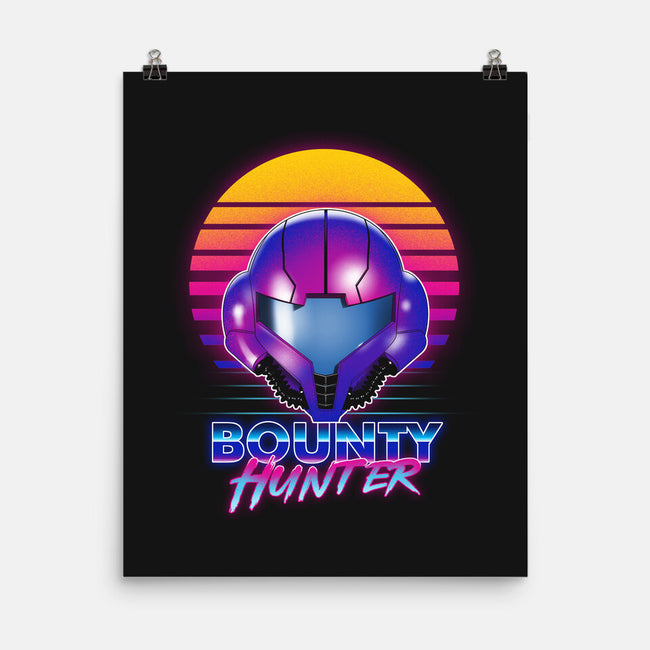Retro Space Hunter-None-Matte-Poster-ddjvigo