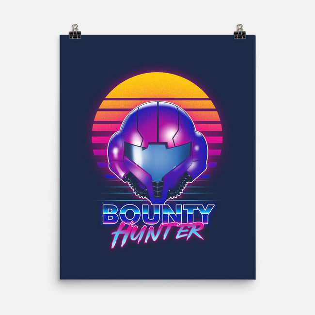 Retro Space Hunter-None-Matte-Poster-ddjvigo