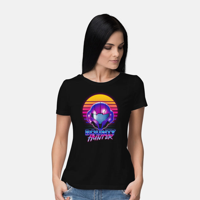 Retro Space Hunter-Womens-Basic-Tee-ddjvigo