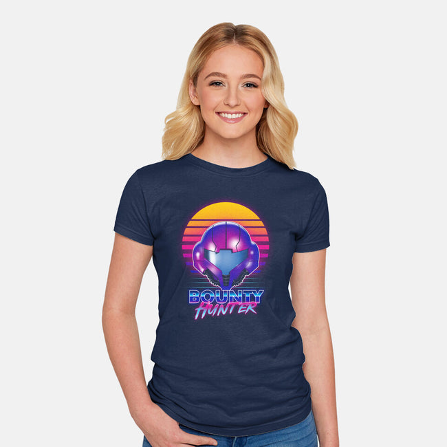 Retro Space Hunter-Womens-Fitted-Tee-ddjvigo