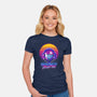 Retro Space Hunter-Womens-Fitted-Tee-ddjvigo