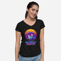 Retro Space Hunter-Womens-V-Neck-Tee-ddjvigo
