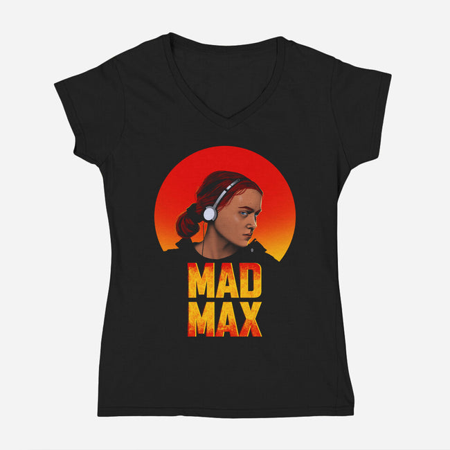 Mad Max-Womens-V-Neck-Tee-ddjvigo