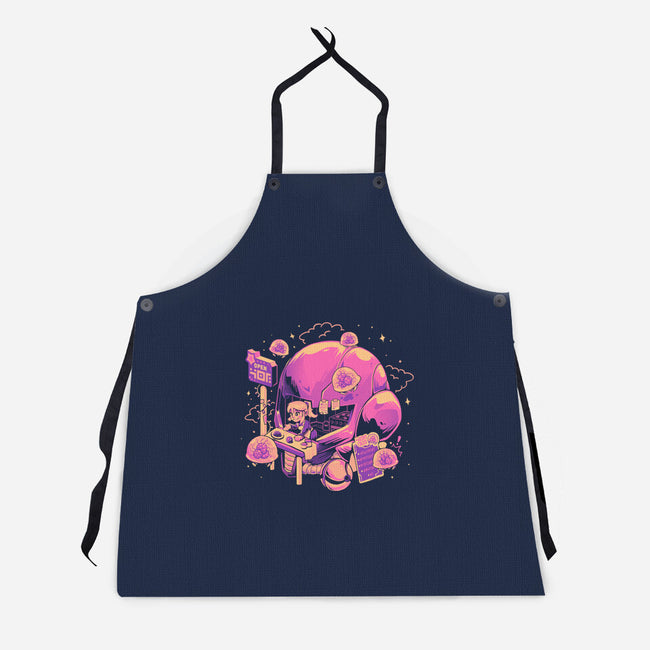 Open For Brains-Unisex-Kitchen-Apron-eduely