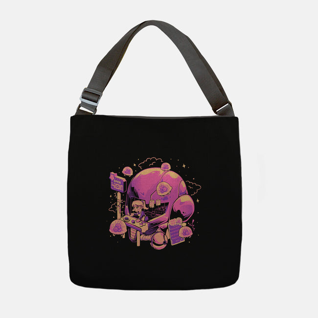 Open For Brains-None-Adjustable Tote-Bag-eduely